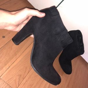 Black Suede Booties